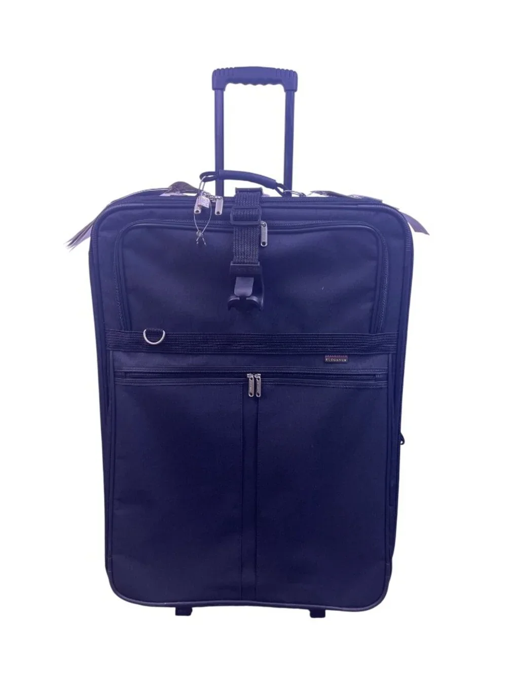 Olympia Elegance Black Free hand Hook Strap Power Handle Wheeled Travel Luggage